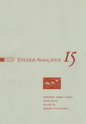 Capa Revista Estudos Avançados v6 n15
