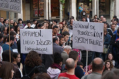 Manifestação de 'Indignados' na Espanha