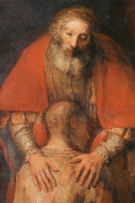 Rembrandt Harmenszoon van Rijn - O retorno do filho pródigo (detalhe)