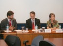 Ricardo Sennes, Radoslaw Sikorski and Maria Hermínia Tavares de Almeida