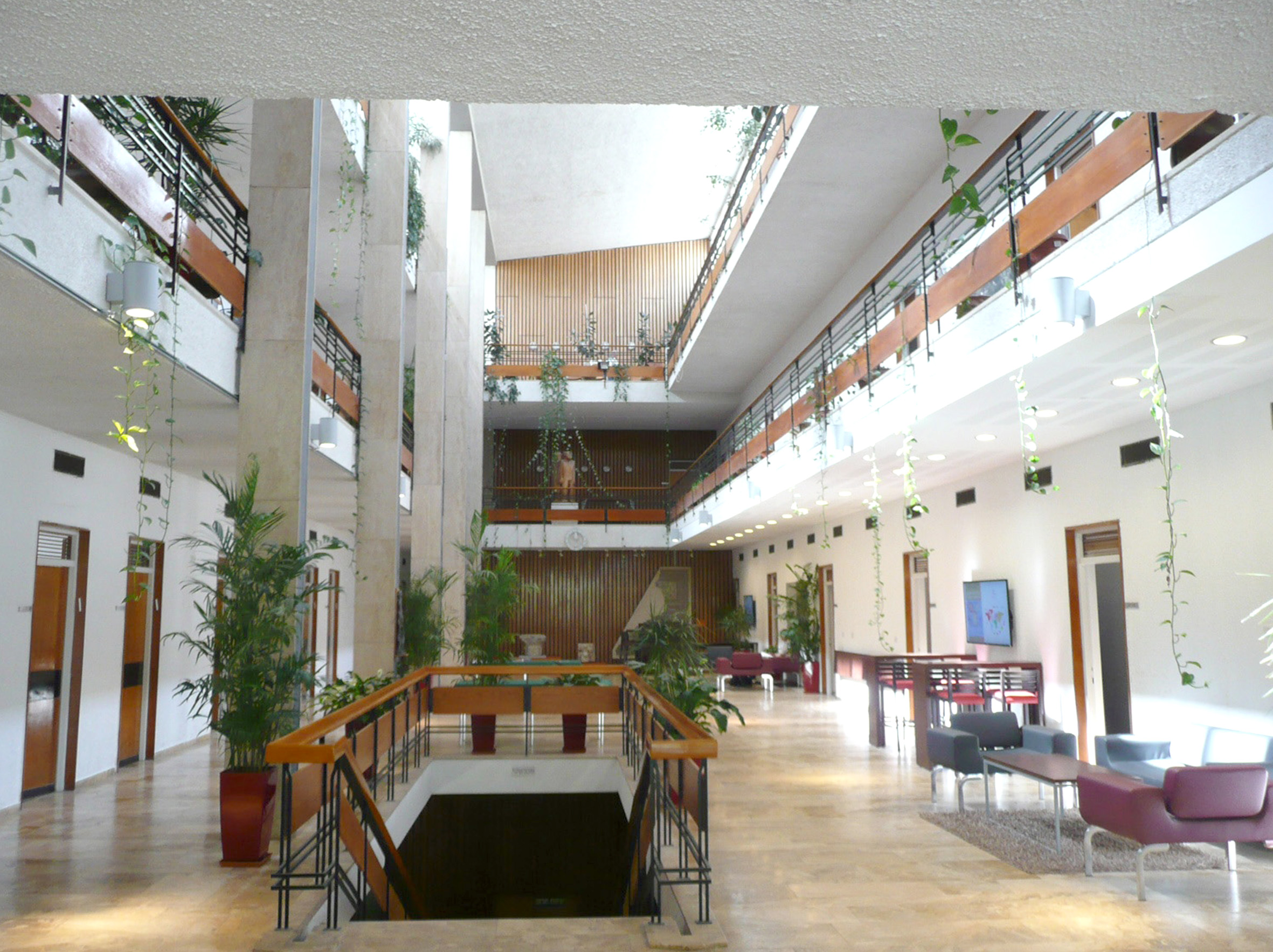 Inside the IAS building