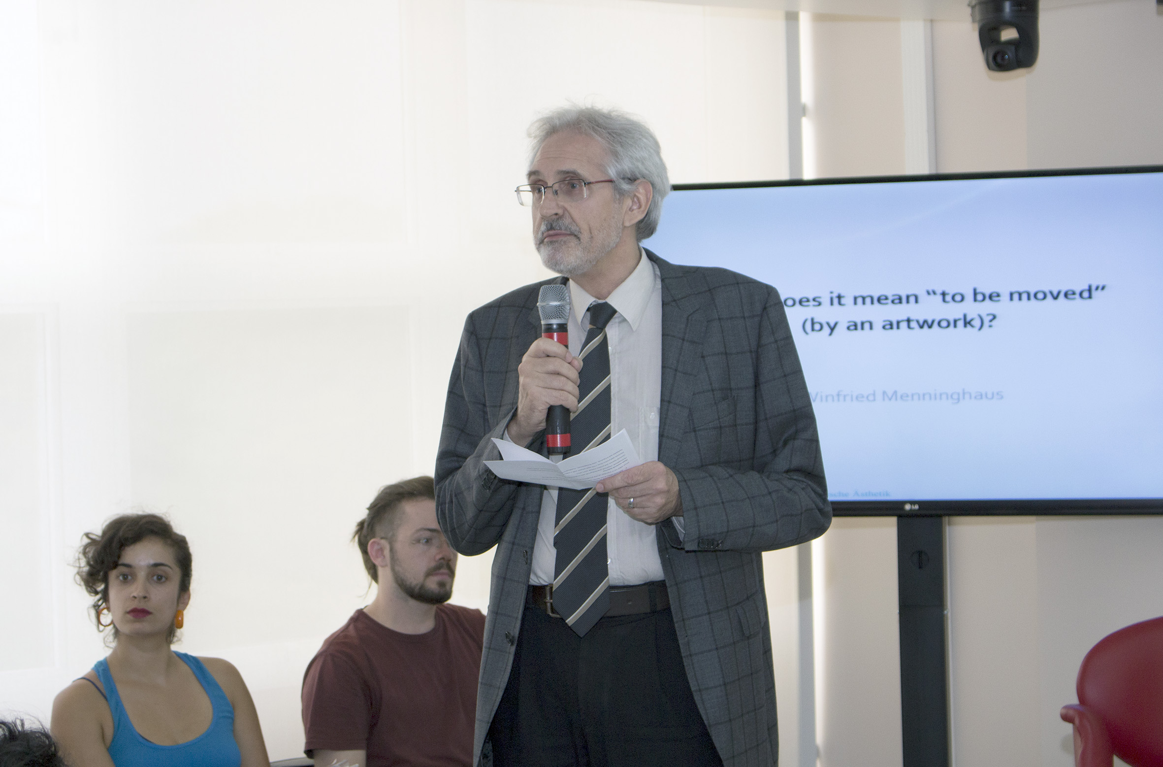 Helmut Galle during the opening of the event