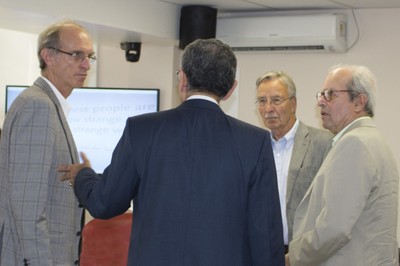 Martin Grossmann, Peter Weingart, Vahan Agopyan and Francisco César de Sá Barreto
