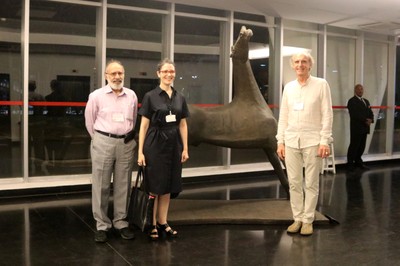 Ary Plonski, Ana Magalhães and Martin Grossmann no MAC-USP - March 21