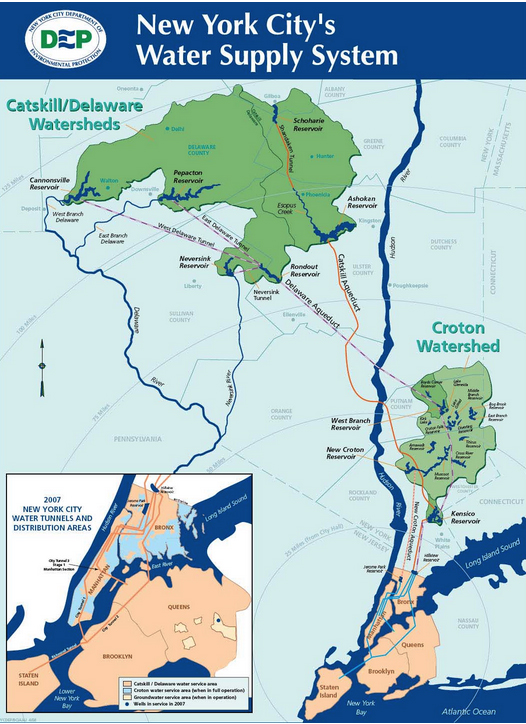 NY MAP Courtesy of NYC DEP 1997