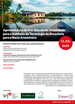 Apresentação do Pré-Estudo de Viabilidade para o Instituto de Tecnologia da Amazônia para a Bacia Amazônica