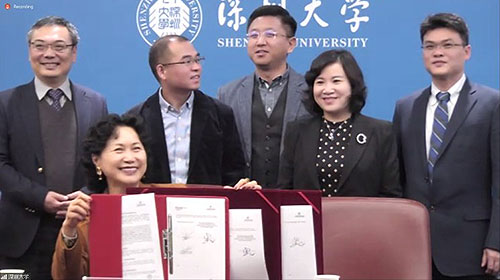 Assinatura do acordo entre BRRI, Universidade de Shenzhen e USP