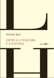 Capa do livro "Entre a Literatura e a História", de Alfredo Bosi