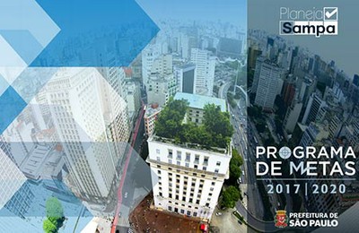 Capa do "Programa de Metas" 2017-2020 da Prefeitura de São Paulo