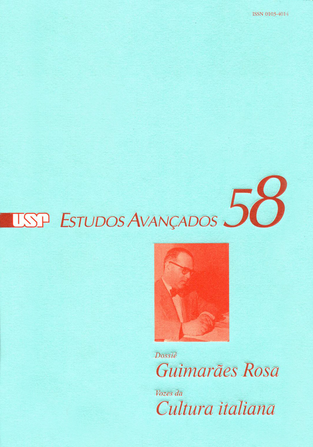 Capa Revista Estudos Avançados v20 n58