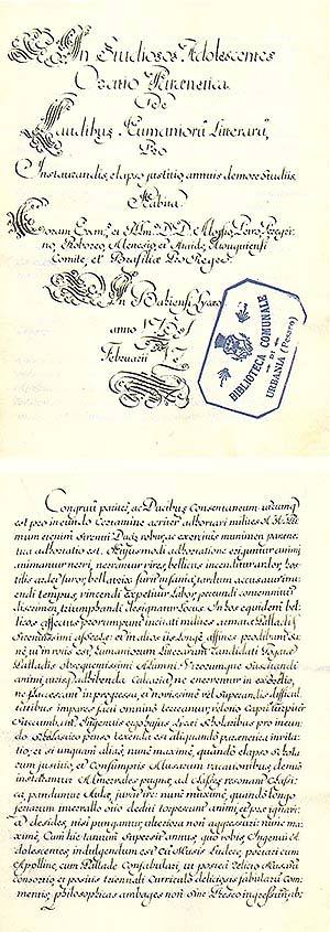 Manuscrito 58 da Biblioteca Comunal de Urbania