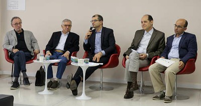 Marco Aurélio Nogueira, José Álvaro Moises, Ricardo Gandour, Eugênio Bucci e Marco Antonio Carvalho Teixeira