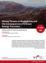 Mining Threats to Biodiversity and the Consequences of a Green Energy Transition
