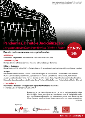 Pandemias, Direito e Judicialização - Lançamento do Dossiê Direito e Práxis