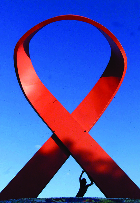 Símbolo mundial da luta contra a Aids
