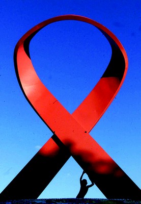 Símbolo mundial da luta contra a Aids