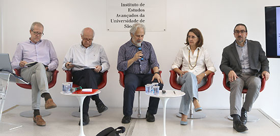 João Paulo Capobianco, Arlindo Philippi Jr., Marcos Buckeridge, Marta Arretche e Bernard Appy - Pacto Federativo Brasileiro