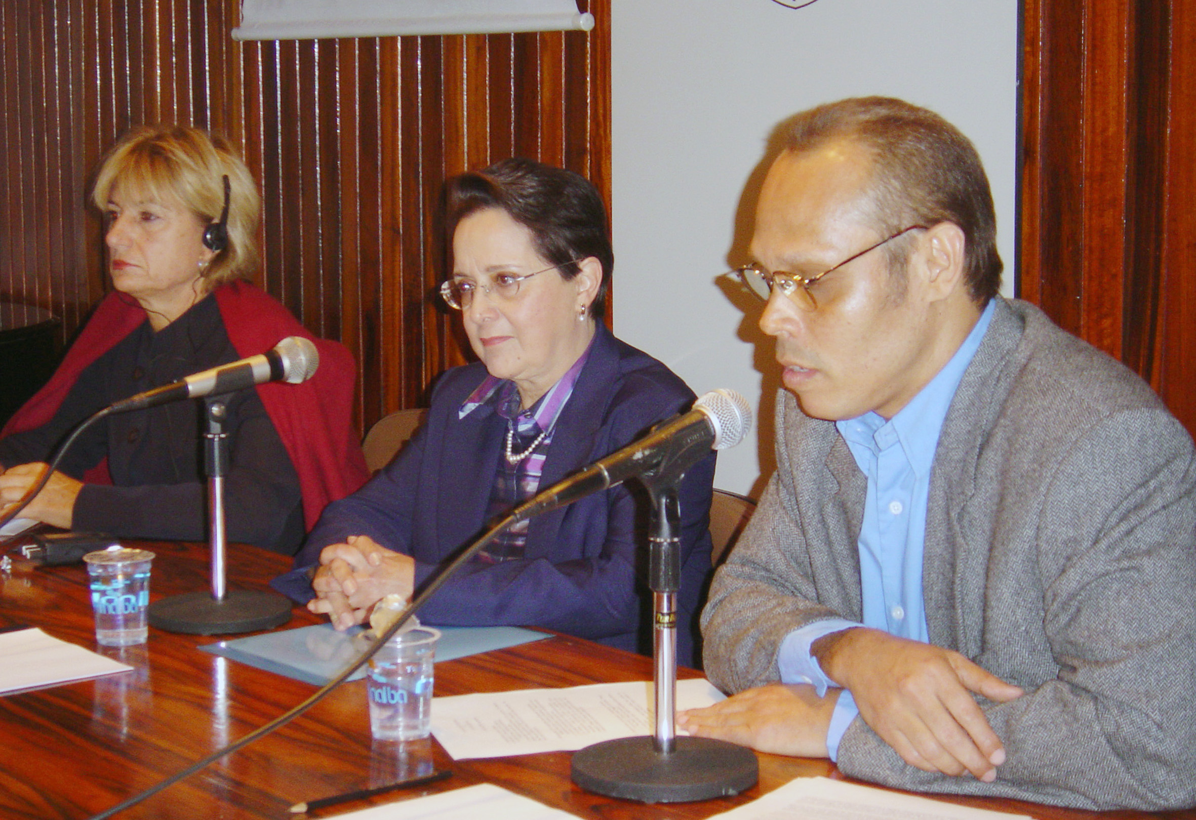 Françoise Gaillard, Leyla Perrone Moisés e Evandro Nascimento