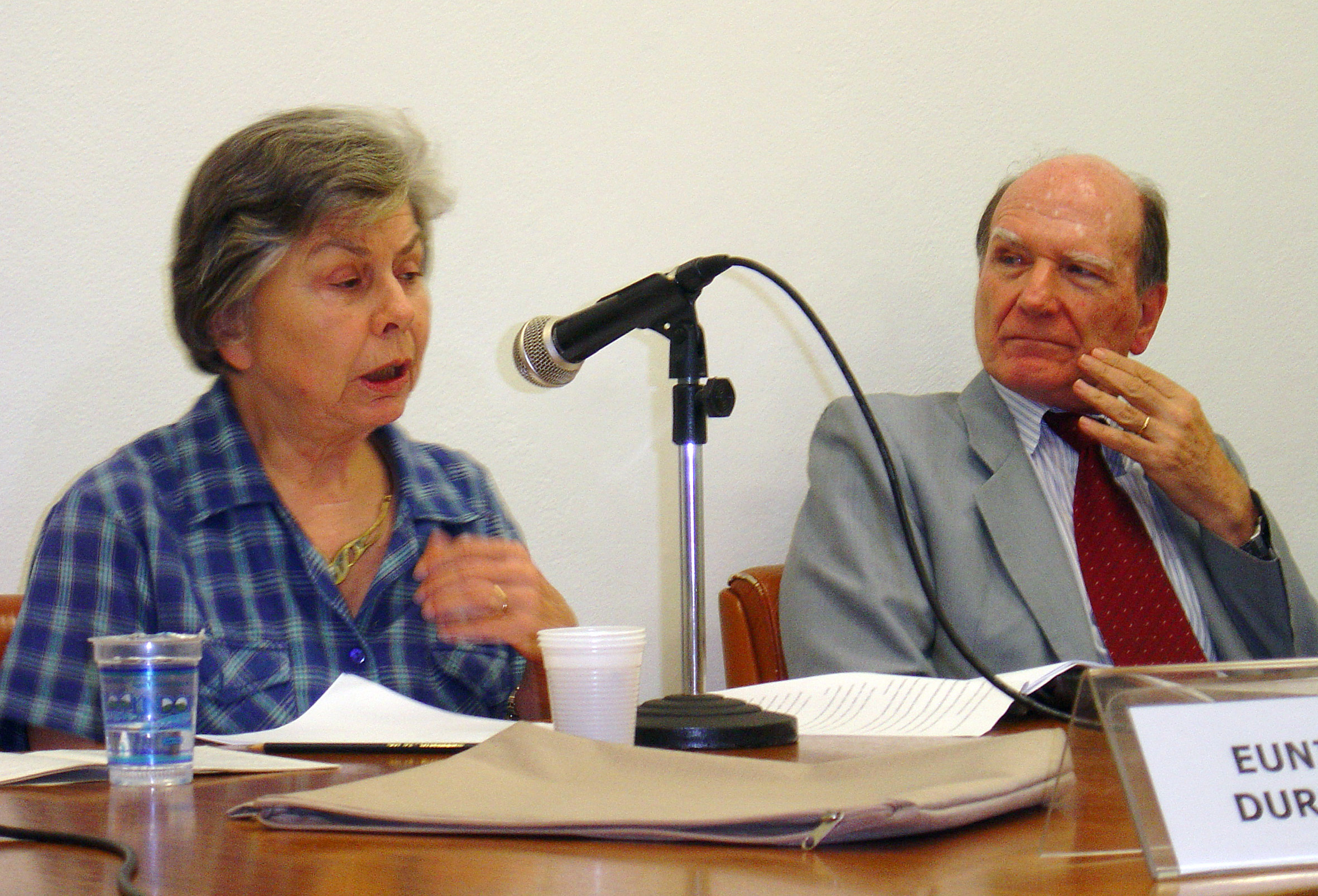 Eunice Durham e Gerhard Malnic