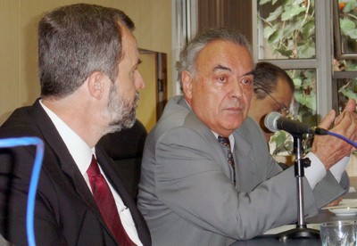 Luiz  Nunes de Oliveira e Werner Arber
