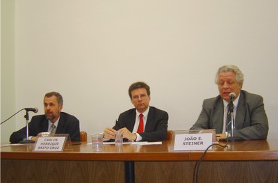Luiz Nunes Oliveira, Carlos Henrique de Brito Cruz e João Steiner