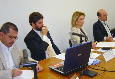 Antonio Carlos Robert de Moraes, Ricardo Sennes, Nina Ranieri e Sérgio Fausto