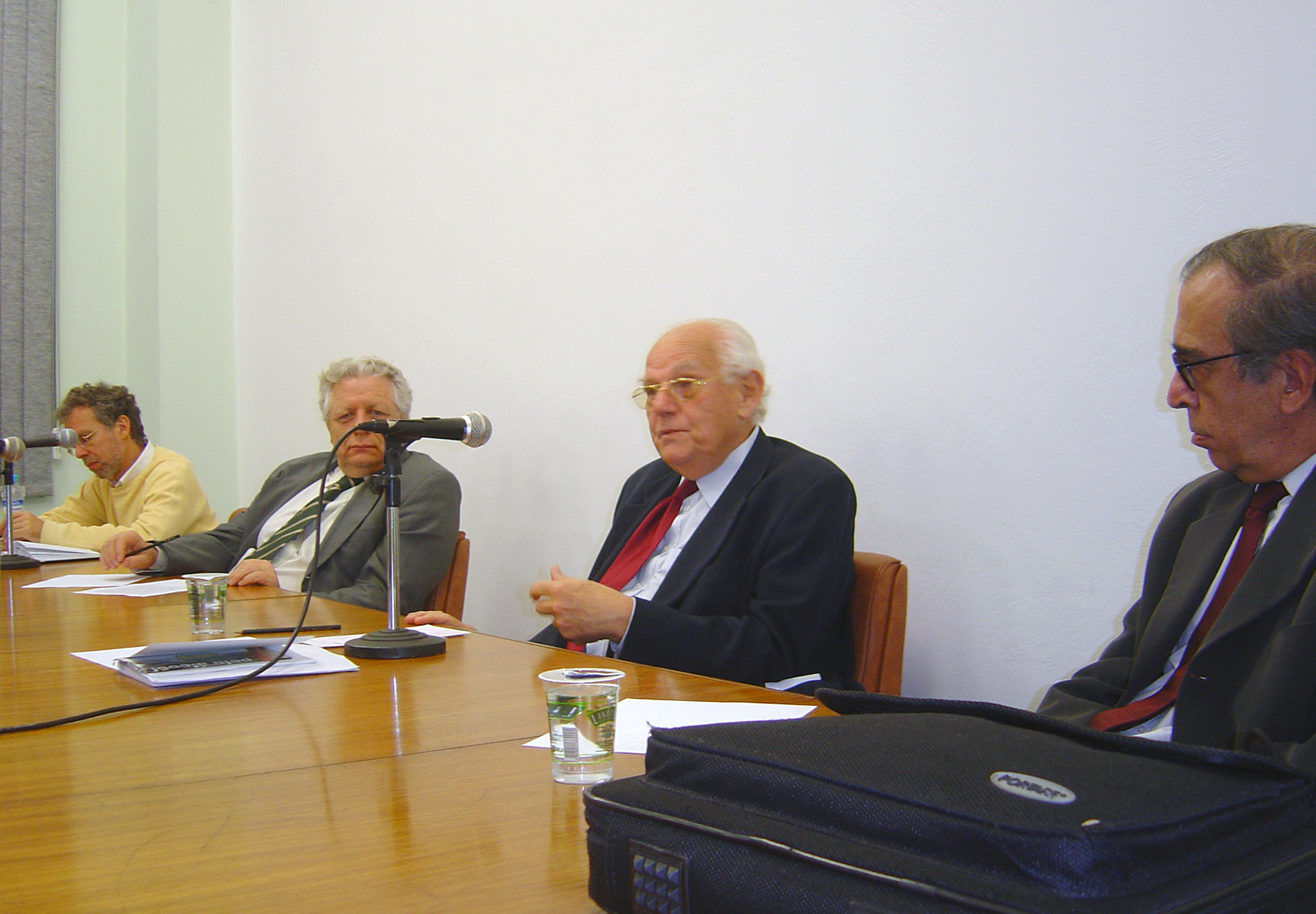 Ricardo Abramovay, João Steiner, Ignacy Sachs e Luiz Gylvan Meira Filho