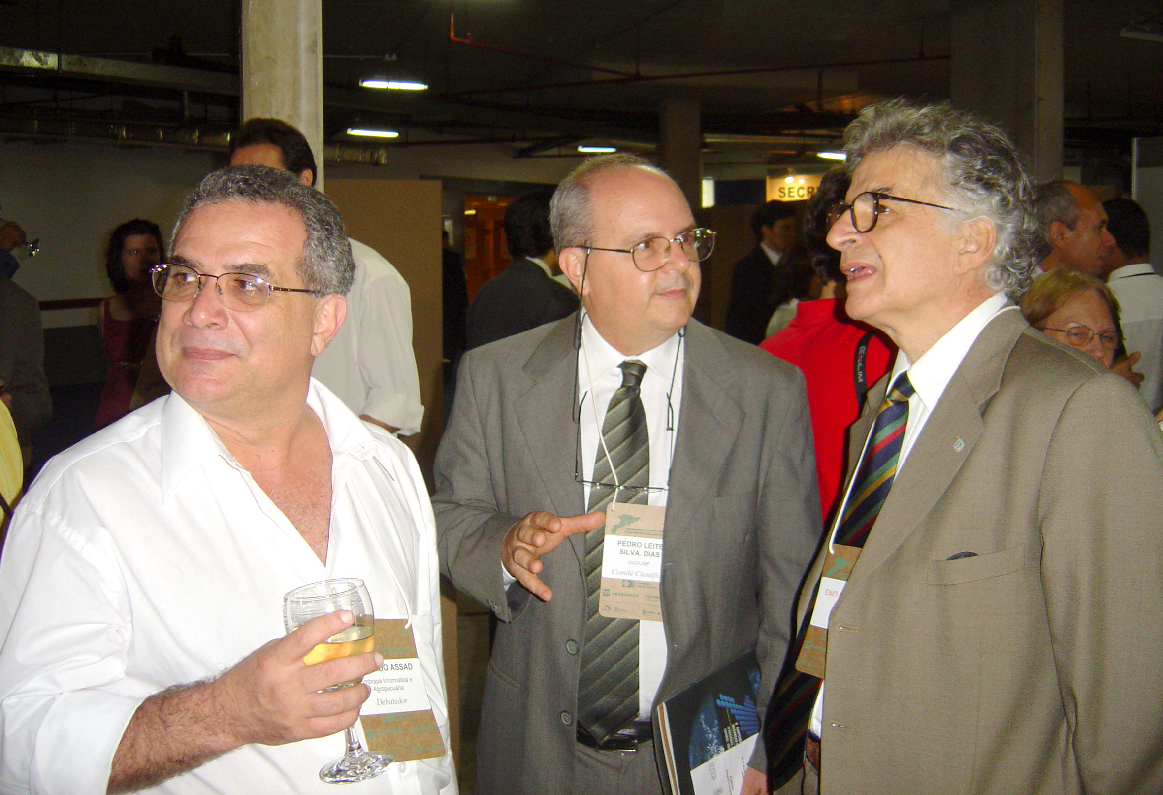 Eduardo Assad, Pedro Leite da Silva Dias e Ennio Candotti