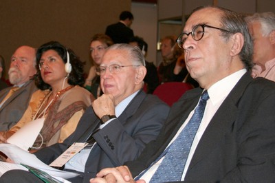 Jacques Marcovitch, Farhana Yamin, Eduardo Moacyr Krieger e Luiz Gylvan Meira Filho