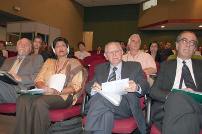 Jacques Marcovitch, Farhana Yamin, Eduardo Moacyr Krieger e Luiz Gylvan Meira Filho
