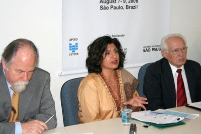 Jacques Marcovitch, Farhana Yamin e José Goldemberg