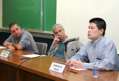 Mario de Vivo, José Eli da Veiga e Marcelo Tsuji