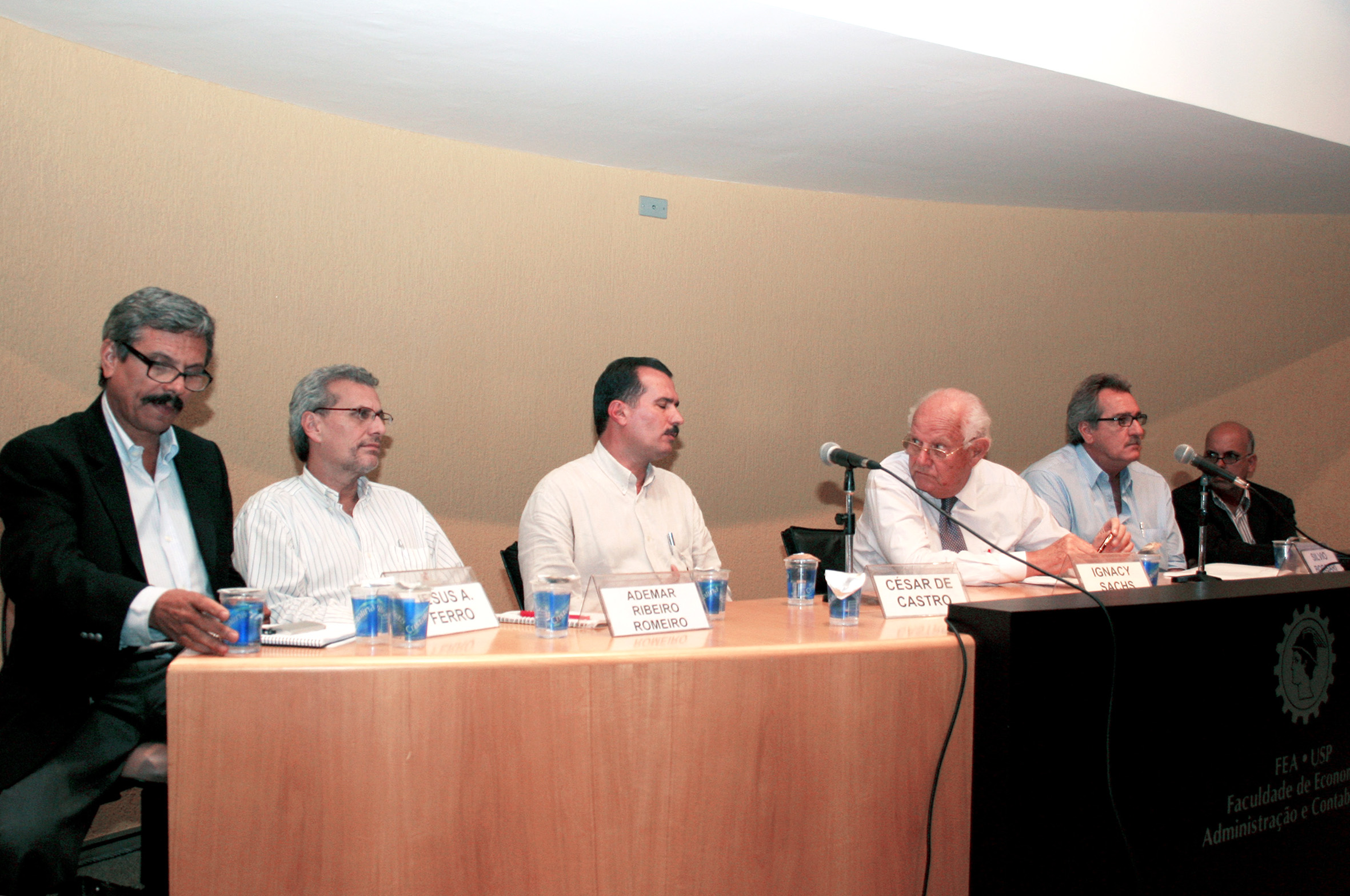 Jesus A. Ferro, Ademar Ribeiro Romeiro, César de Castro, Ignacy Sachs, Silvio Borsari e Marcos Landell