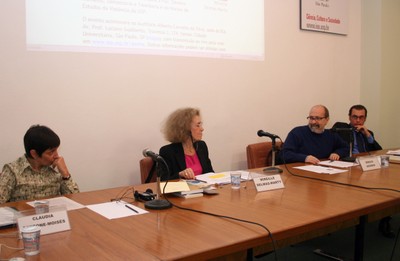 Cláudia Perrone-Moisés, Mireille Delmas-Marty, Sérgio Adorno e Eduardo Bittar
