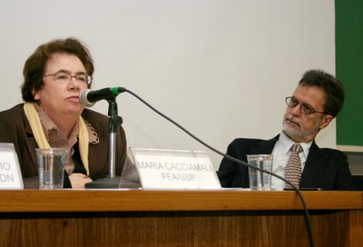 Maria Cristina Cacciamali e João Sabóia