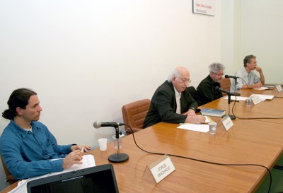 Jorge Machado, Imre Simon, Laymert Garcia dos Santos e Ricardo Abramovay