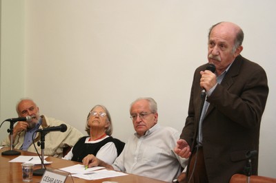 Francisco Whitaker, Silvia Leser de Mello, César Ades e Paul Singer