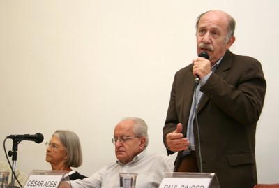 Silvia Leser de Mello, César Ades e Paul Singer