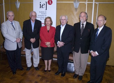 Flávio Fava de Moraes, Adolpho José Melfi, Suely Vilela, José Goldemberg, Jacques Marcovitch e Antônio Hélio Guerra Vieira