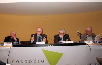 Gabriel Cohn, Jacques Marcovitch, Celso Lafer e César Ades