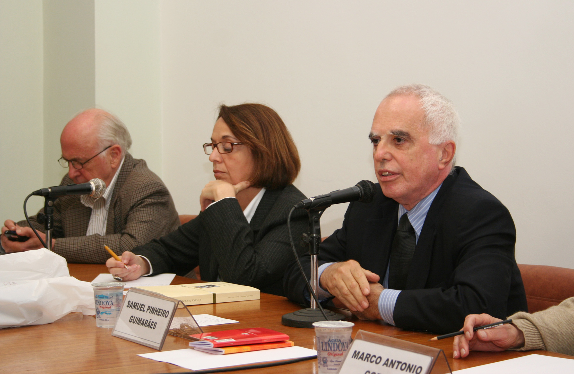 Luiz Carlos Bresser-Pereira, Laura Greenhalgh e Samuel Pinheiro Guimarães
