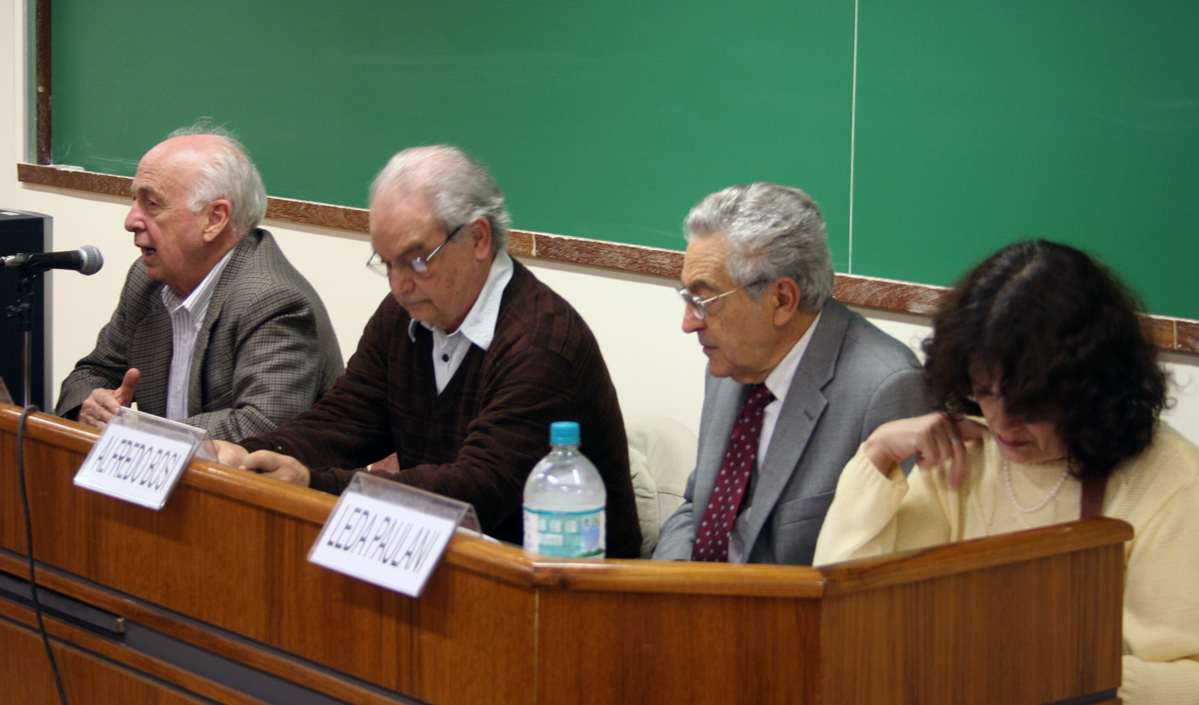 Luiz Carlos Bresser Pereira, Guilherme Leite Dias, Alfredo Bosi e Leda Paulani