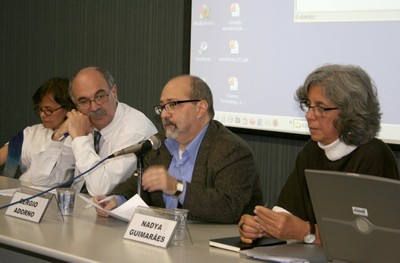 Michel Wieviorka, Sérgio Adorno e Nadya Guimarães