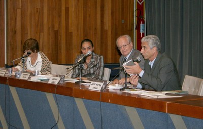 Maria Clara Di Pierro , Marina Silva, César Ades e José Eli da Veiga
