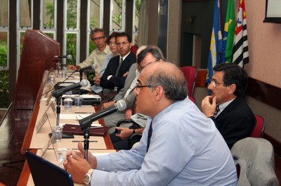 Ricardo Abramovay, Vera Lúcia Imperatriz Fonseca, Eduardo Haddad, Paulo Artaxo, Carlos Roberto Azzoni e José Marengo
