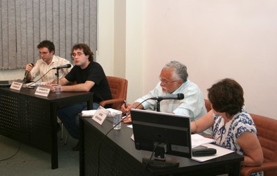 Fabrício Vasselai, Umberto Mignozzetti, José Genuíno e Maria Cecília Spina Forjaz