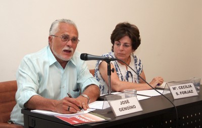 José Genuíno e Maria Cecília Spina Forjaz