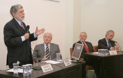 Celso Amorim, César Ades, Adnei Melgis e Mário Marconini
