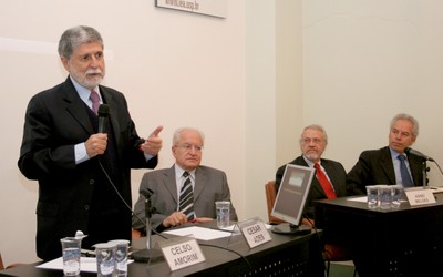 Celso Amorim, César Ades, Adnei Melgis e Mário Marconini