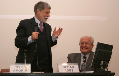 Celso Amorim e César Ades